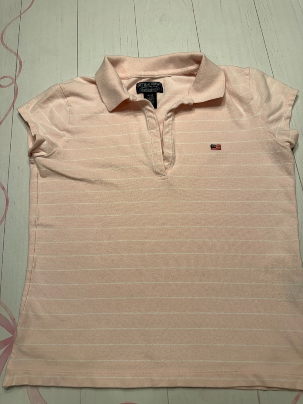 Vintage Polo Jeans Co Short Sleeved Polo Shirt Size M